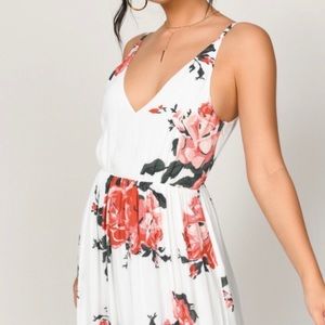Tobi “In My Mind” Rose Print Maxi Dress